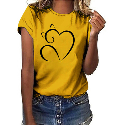 

Starmoon Women Girls Plus Size Print Shirt Short Sleeve T Shirt Blouse Tops