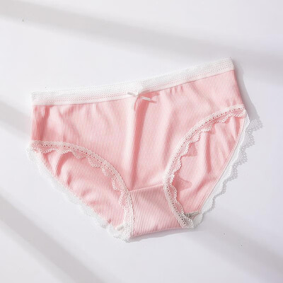 

Sexy Women Lace Edge Panties Underwear Soft Briefs Underpants Ultra-Thin Breathable Low Rise Seamless Ice Silk Lingerie