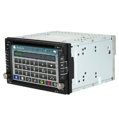 

62" Universal 2 Din HD Car Stereo DVDUSBSD Player GPS Navigation Bluetooth Multimedia AFFM Radio Entertainment