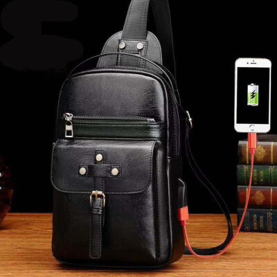 

Tailored Men Vintage Waterproof Multifunction Outdoor Casual Messenger Bag Chest Bag