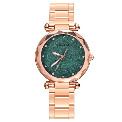

Luxury Starry Sky Alloy Strap Watches For Women Crystal Analog Quartz Wristwatches Ladies Sports Dress Clock Zegarki Damskie