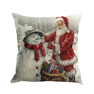 

JPGIF Christmas Printing Dyeing Sofa Bed Home Decor Pillow Cover Cushion Cover