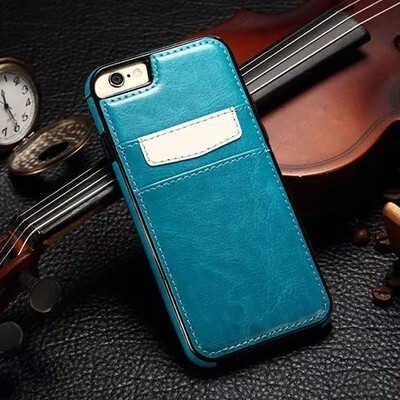 

Double leather card case