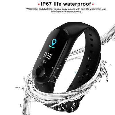 

Smart Band Watch Bracelet Wristband Fitness Tracker Blood Pressure HeartRate M3