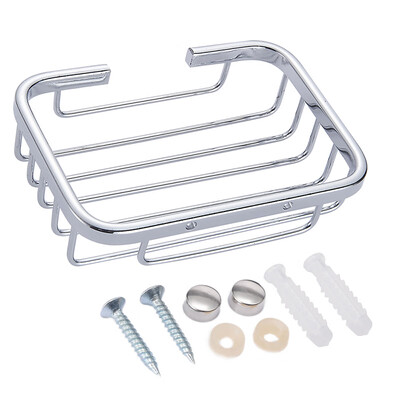 

1 Set Soap Holder Stainless Steel Soap Box Holder Water Draining Round Square