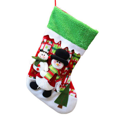 

〖Follure〗Christmas Santa Socks Candy Gift Bag Ornament Party Xmas Tree Hanging Decoration