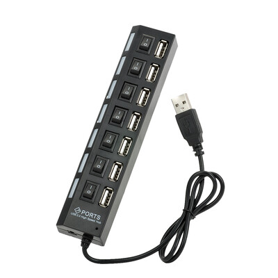 

Cwxuan 7-Port USB 20 Hub with Individual Switch Power Cable