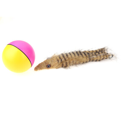 

Dog Cat Beaver Weasel Puppy Rolling Play Random Alive New Pet Toy Jump Ball