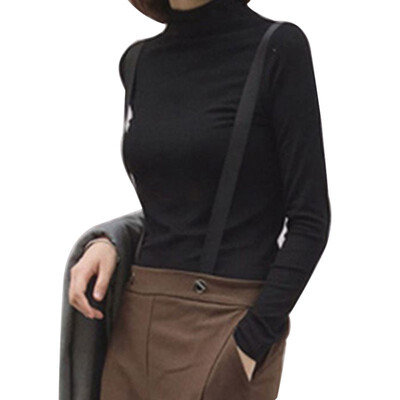 

Women Long Sleeve T Shirts Womens Harajuku Solid Slim T-shirt