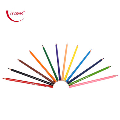 

Maped 12 Colors Triangle Rod Wooden Colored Pencil for Kids