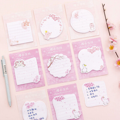 

Pink Pig sticky notes cartoon unicorn memo pad to do list planner diary note