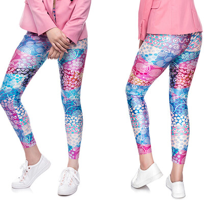 

Ladies Digital Color Printing Fitness Running Bottom Pants