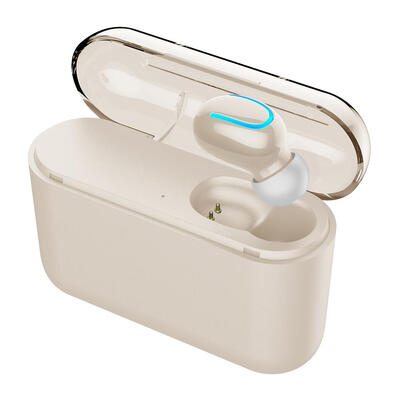 

Wireless Q32 Bluetooth V50 Single Ear Stereo Headset with Charging Bin