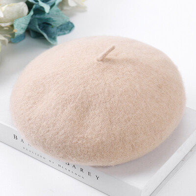 

2019 new wool beret Japanese art painter hat hundred students hat English pumpkin creed hat