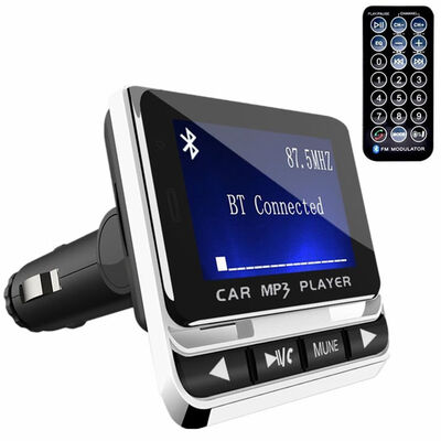 

FM12B 144 Inch LCD Bluetooth Car MP3 Player Handsfree Wireless FM Transmitter Radio Adapter USB Car Charger Remote Control