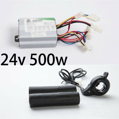 

500W 24V Motor Control Box WReverseThumb Throttle Kit For Electric Kart EATV