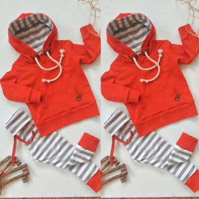 

2pcs Newborn Kids Baby Boys Tops Hoodie T-shirt Shorts Pants Outfit Clothes Set
