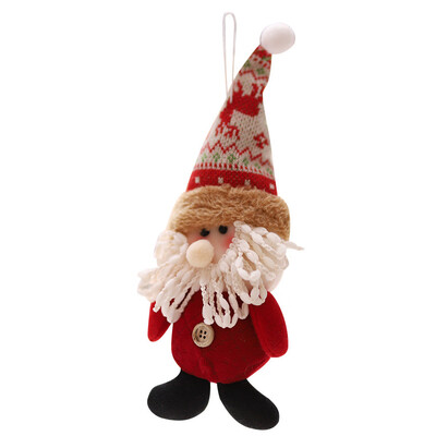 

〖Follure〗Plush Doll Christmas Santa Claus Snowman Tree Hanging Ornaments Pendant