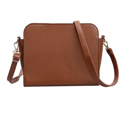 

Retro Women Square Solid Color Simple Wings Casual Crossbody Pouch Shoulder Bag