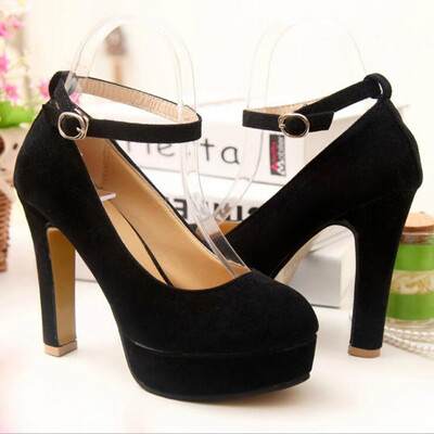

Rose Fashion Womens Shoes Ankle Strap High Heels Shoes Wedding Platform Pumps Shoes