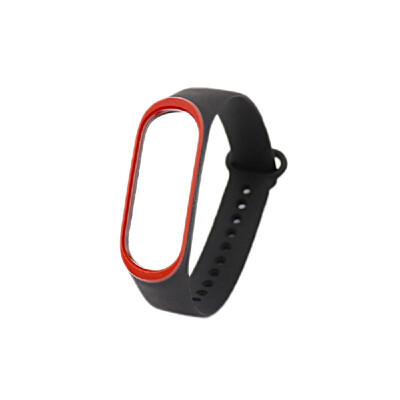 

Replacement Wrist Strap for Xiao-Mi Band 34 Universal Silicone Duotone Wrist Straps BrownWhite