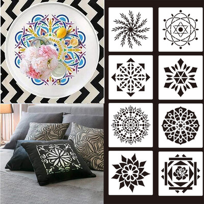 

Gobestart Mandala Stencil Art Template Set Hollow Plastic Painting Template