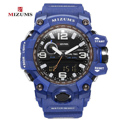 

MIZUMS Men Fashion Sport Quartz Watch Electronic Digital LED Watches Multi-Functional Water-Resistant Wrist Watch