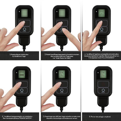 

SHOOT XTGP183 Smart WiFi Remote Controller Waterproof Remoter with Charging Cable Wrist Strap Metal Clip Cloth Pouch for GoPro Her