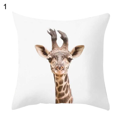

Animal Zebra Giraffe Rabbit Pillow Case Cushion Cover Sofa Bed Car Office Decor