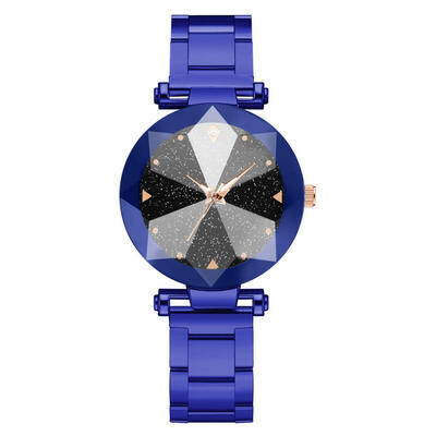

New Womens Watches Multi-Angled Raised Dial Ladies Fashion Starry Sky Quartz Wristwatch Alloy Strap Clock Reloj Mujer 50