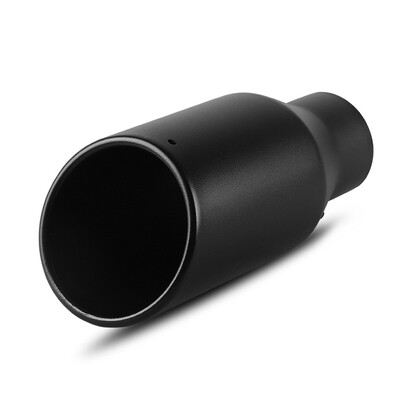 

25 Inch Inlet Black Exhaust Tip25"x4"x9" Black Powder Coated Stainless Steel Exhaust Tip