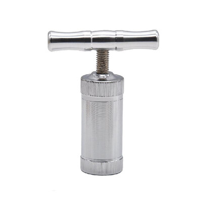 

Mini Stainless Steel T-type Crusher Tobacco Grinder Pollen Spice Press Presser Multifunctional Compressor