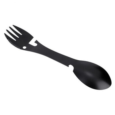 

Greensen 5 in 1 Portable Multifunction Spoon Fork Bottle Can Opener Sawtooth Cutter For Camping Picnic