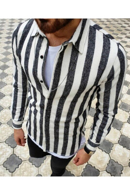 

Fashion Mens Luxury Long Sleeve Shirt Casual Slim Fit Stylish Dress Shirts Tops
