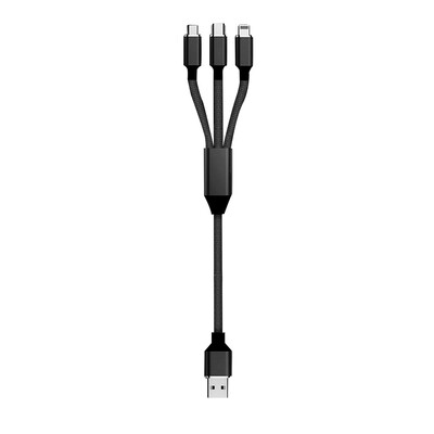 

Lanyasir Three-in-one Data Cable Multi-function Fast Charging Cable for iPhone iOS Android