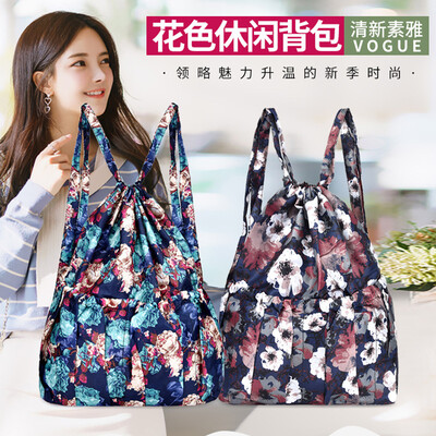 

Drawstring Drawstring Backpack Female Student Simple Bag Bag Drawstring Bag Bag Print Lightweight Drawstring Backpack