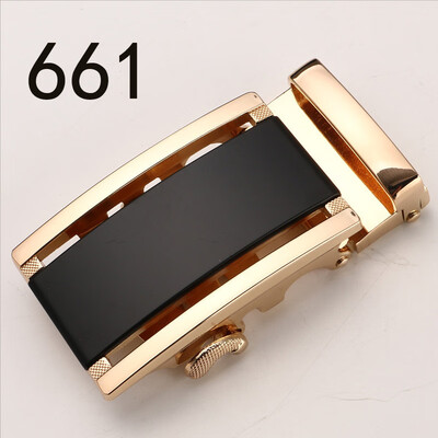 

Fashion Mens Business Alloy Automatic Buckle Unique Men Plaque Belt BucklesRatchet Men 35cm Apparel Accessories GH20