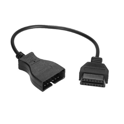 

OBD-II Extension Cable 12 Pin to OBD OBDII 16 Pin Adapter Connector Replacement for GM 12Pin 40cm