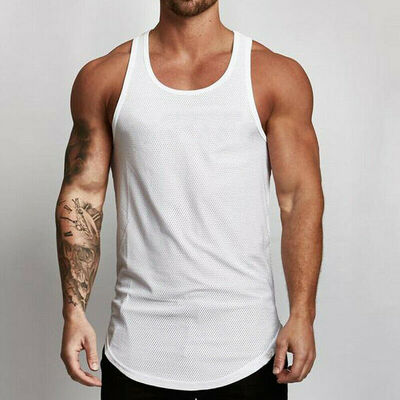 

Mens Stringer Bodybuilding Tank Top Gym Fitness Singlet Sleeveless Muscle Vest