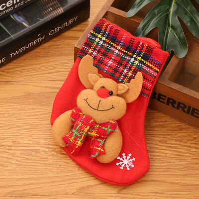 

Toponeto Christmas Stockings Socks Santa Claus Candy Gift Bag Xmas Hanging Decor