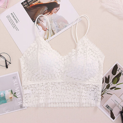 

〖Follure〗Women Sexy Bra Solid Vest Lace Seamless Breathable Push Up Top Underwear