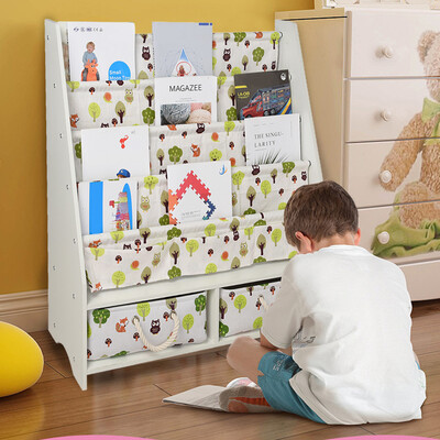 

Siaonvr Baby Bookshelf Childrens Magazine Picture Book Shelf Storage Rack With Drawer