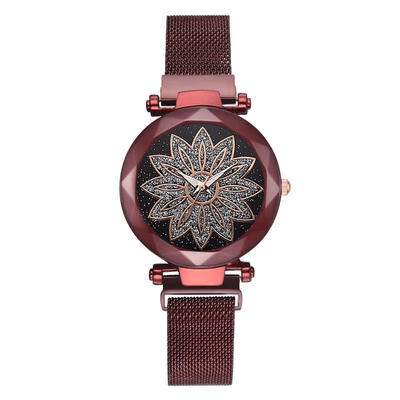 

women luxury fashion watches magnet mesh band stainless steel quartz wristwatch ladies luxurious elegant watches relogio