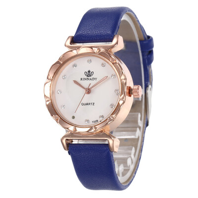 

Casual ladies leather belt watch diamond watch female fashion leather quartz watch