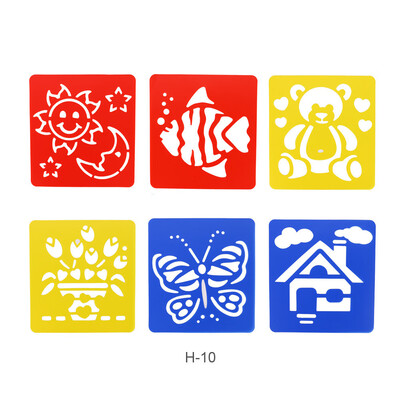 

Tailored Cartoon Drawing Stencil Set Kids Education Toy DIY Hollow Painting Pattern