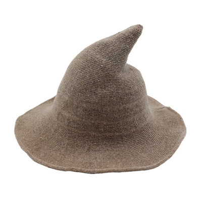 

Modern Halloween Witch Hat Woolen Women Lady Made From Fashionable Sheep Wool Halloween Party hat New