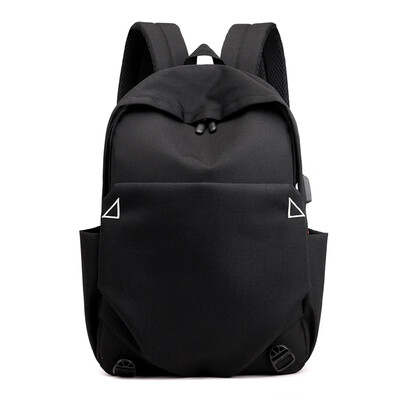 

Casual backpack USB charging design fashion trend simple lightweight bag shoulder bag