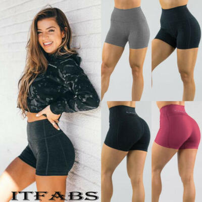 

US Women Sports Shorts Running Gym Yoga Fitness Short Pants Workout Beach Casual