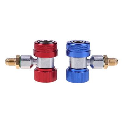 

2pcs R134a Quick Connector Adjustable Car Air-Conditioning LowHigh Adapter