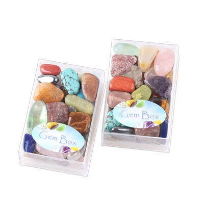 

Natural Mixed Gemstone Rock Kit Science Stone Collection Healing Reiki Crystal Jewelry Making Valentines Day Present Gift
